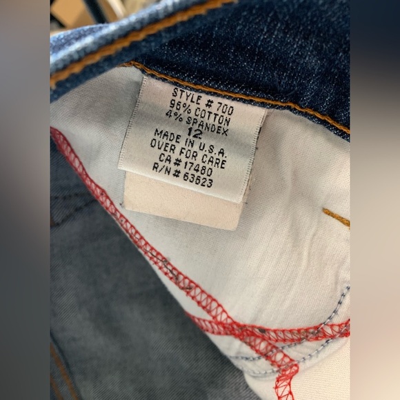 NYDJ Blue wide Leg Jeans with Classic Denim Style - Picture 4 of 6